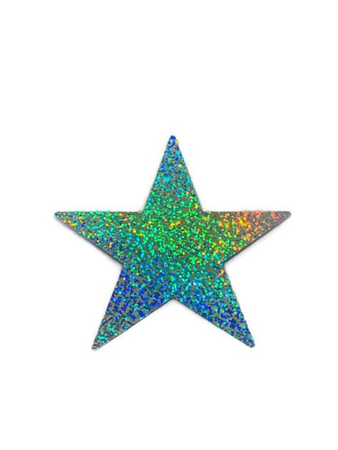 Star Sequins Extra Large Silver Holographic Star Sequins Etsy