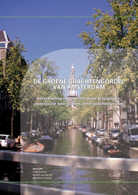 De Groene Grachtengordel Van Amsterdam