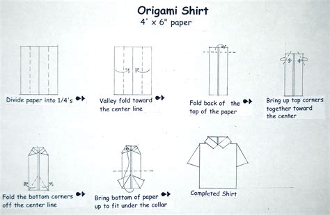Origami Diagram Shirt Origami