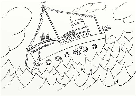 Mewarnai Oyeye Kleurplaat Kinderen Aan Stoomboot Van Sinterklaas Images