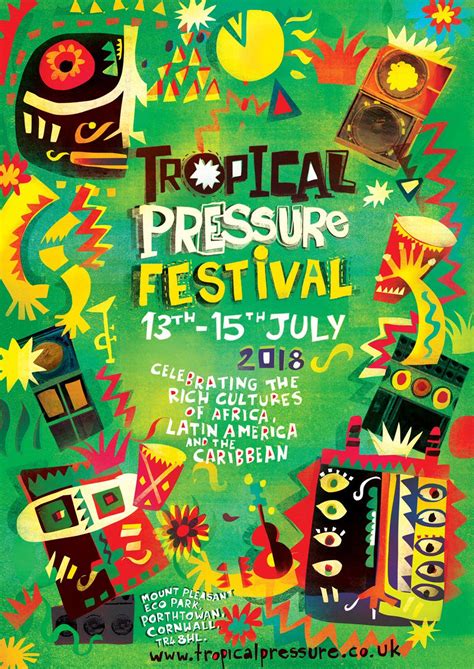 Music festival poster stock vectors, clipart and illustrations. Illustration Ltd on Twitter: "#TropicalPressure : # ...