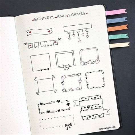 Bullet Journal Header Ideas And Doodle Banners Anjahome