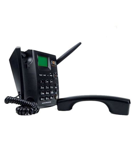 Buy For F1 Wireless Dual Sim Gsm Landline Phone Black