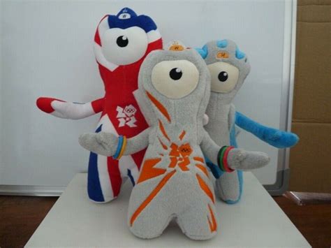 3 X Official London Olympic Games 2012 Plush Mascots In Newhaven