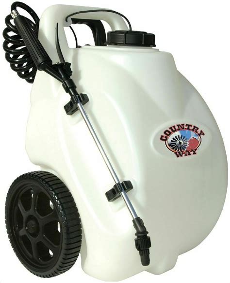 Garden Sprayer On Wheels 12volt Rechargeable Electric Battery Operated
