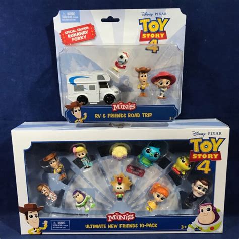 2019 Toy Story 4 Minis 13 Figures Ultimate New Friends 10 Pack Rv