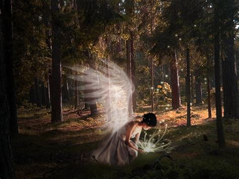 Angel In Forest By Finieramos On Deviantart