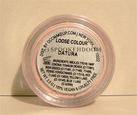 SPOOKEHDOOM: Review: Obsessive Compulsive Cosmetics (OCC) Loose Colour ...