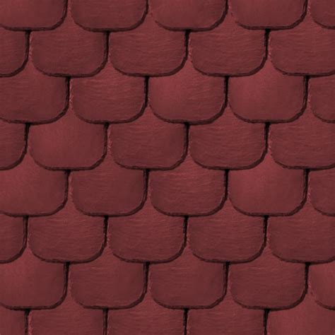 Red Slate Roofing Texture Seamless 03958
