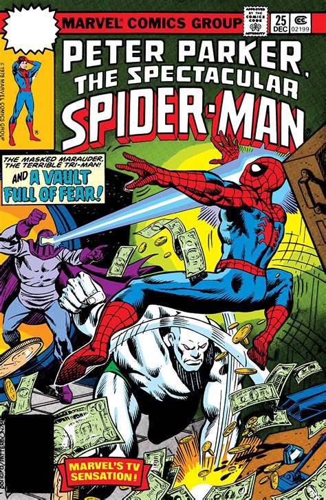 As such, the show was unable to use the early comics or even the classic costume. Peter Parker, The Spectacular Spider-Man Vol 1 25 - Marvel ...