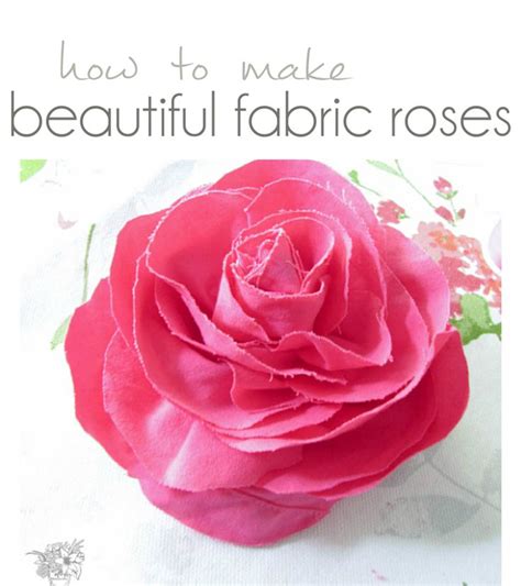 How To Easy Beautiful Fabric Roses Fabric Roses Fabric Flowers Diy