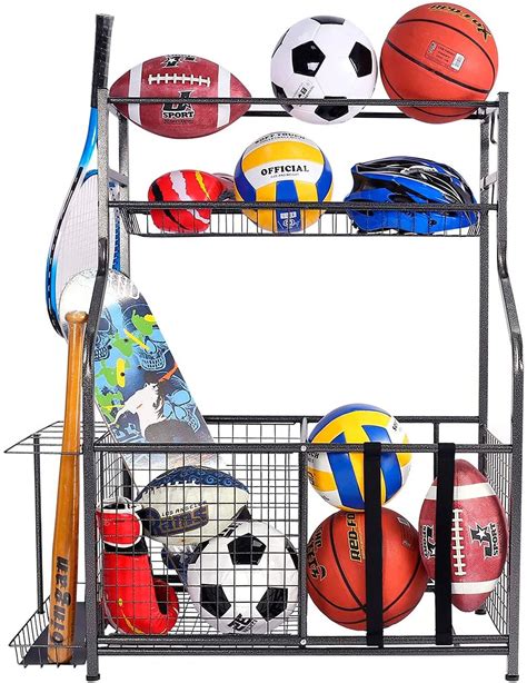 Arlmont And Co Wall Mounted Sports Rack Wayfair