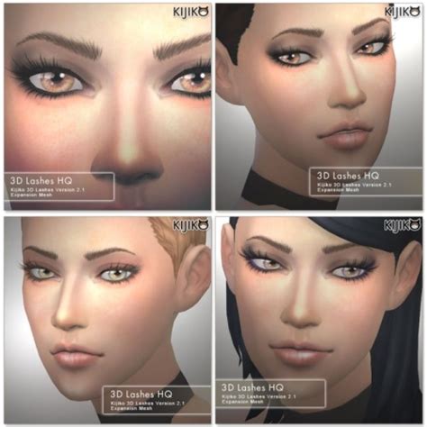 3d Lashes Version2 Hq At Kijiko Sims 4 Updates