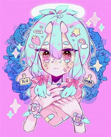 Pastel Goth Muchacha De Arte Anim Anime