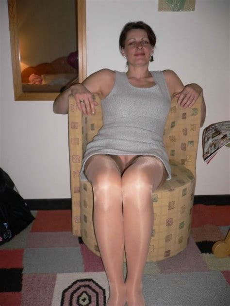 See And Save As Amateur European Wife Wearing Shiny Tan Stockings Porn