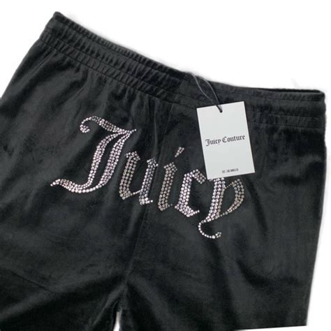 Juicy Couture Juicy Courture Velour Tracksuit Bottoms Rhinestone