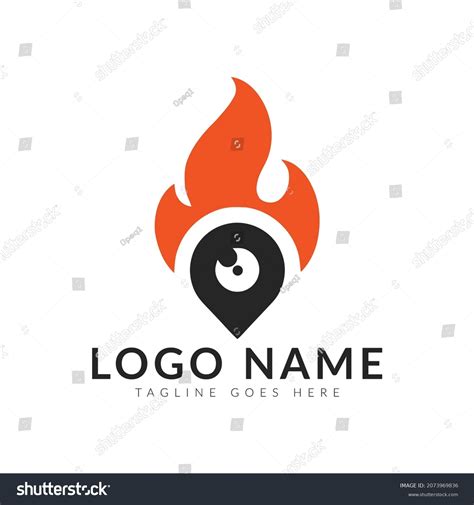 Hot Spot Logo Template Vector Illustration Stock Vector Royalty Free