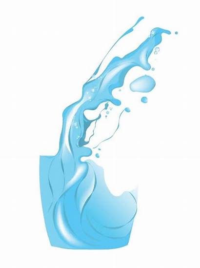 Splash Water Clipart Graphic Draw Flowing Vector