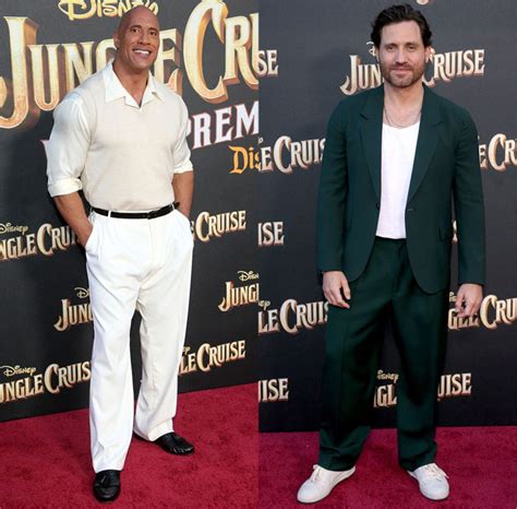 Dwayne Johnson Dgar Ram Rez Attend The Jungle Cruise World Premiere Red Carpet Fashion Awards