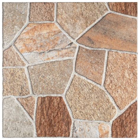 Elitetile Leticia 18 X 18 Ceramic Stone Look Field Wall And Floor Tile