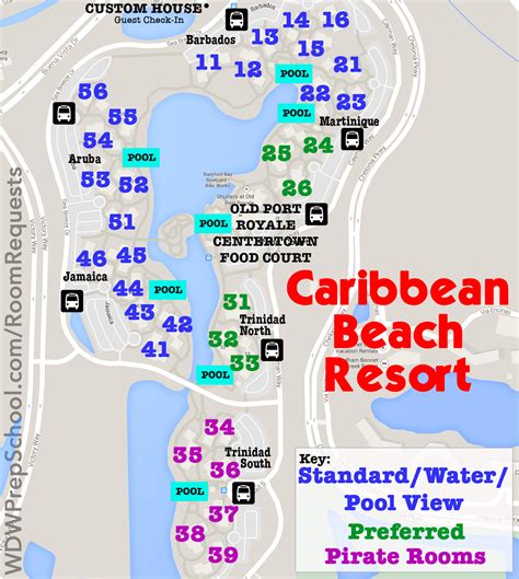Disney World Skyliner Map Caribbean Beach Resort