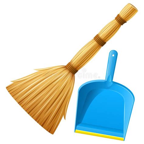 Broom And Dustpan Stock Vector Illustration Of Symbol 36187819