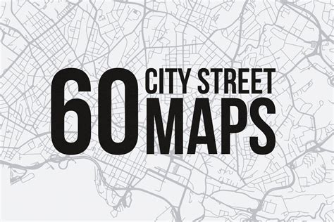 60 vector city street maps svg — medialoot
