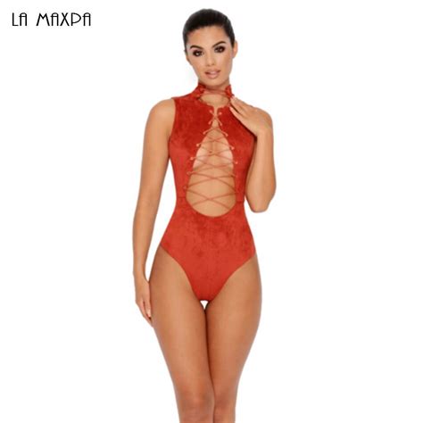 2017 Hot Sale Summer Women Bodysuit Sexy Spaghetti Strap Hollow Out