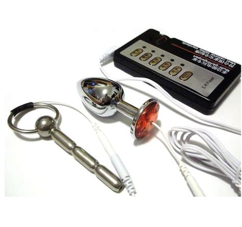 Electric Shock Therapy Stainless Steel Urethral Anal Plug Electrical