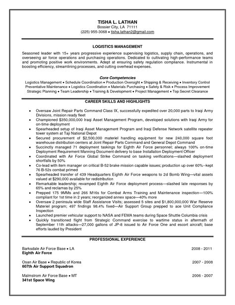 Exemplary Sample Resume For Logistics Coordinator Hr Assistant Objective