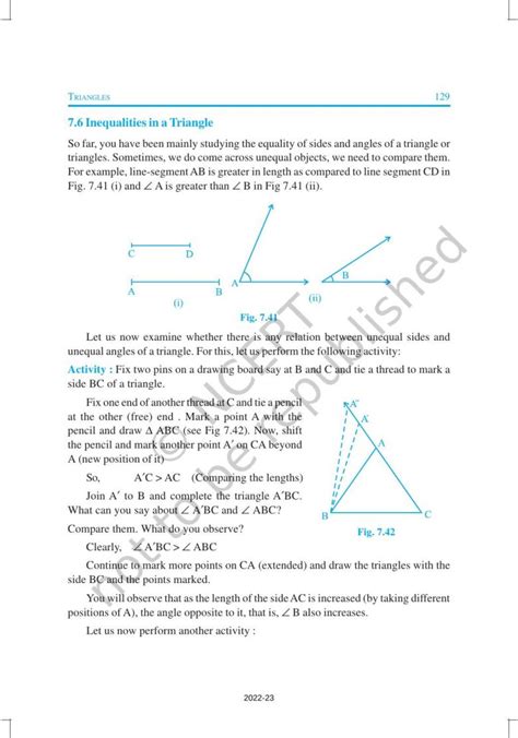 Ncert Book For Class 9 Maths Chapter 7 Triangles