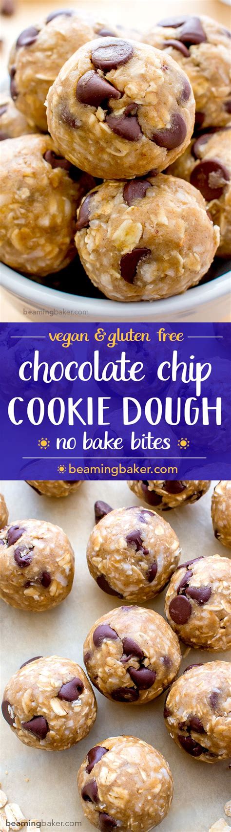 Chocolate Chip Cookie Dough Bites Vgf An Easy Guilt Free Recipe Fo Gluten Free Chocolate
