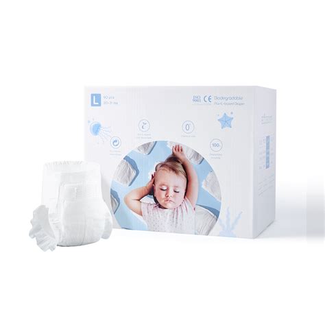 Eco Boom Boxed Plant Based Diaper Size Lbiodegradable Diapers