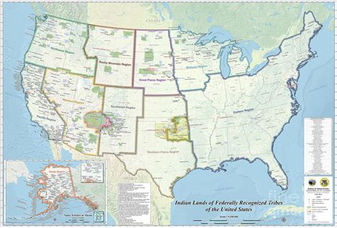 Map Of Indian Lands Of Federally Recognized Tribes Of The United States