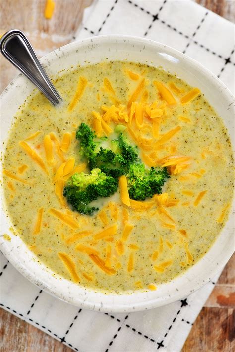 Slow Cooker Broccoli Cheese Soup Life In The Lofthouse