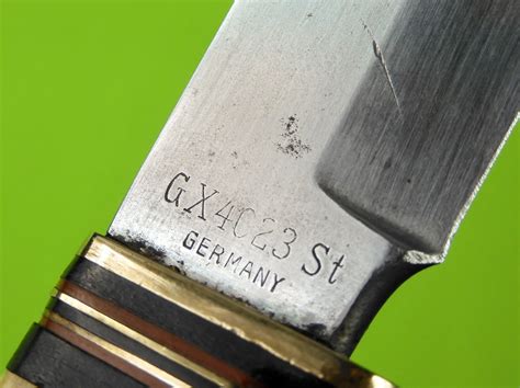 Vintage German Germany Hunters Pal Brand Hunting Knife W Sheath
