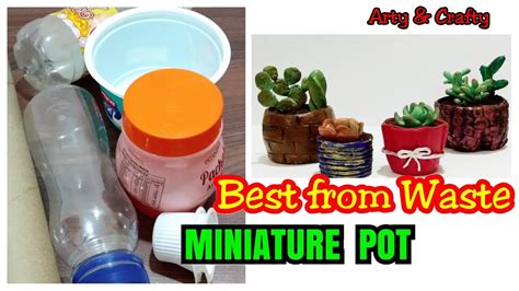 Diy Miniature Pot Planters Making From Waste 4 Easy Mini Flower Pot