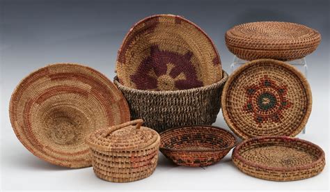 18 A Collection Of Native Made Basketry