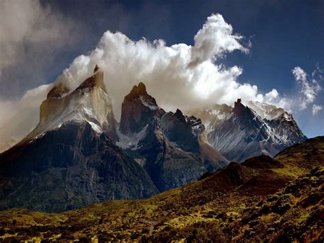 17 Mountain Peaks With Dramatic Clouds Zwz Picture