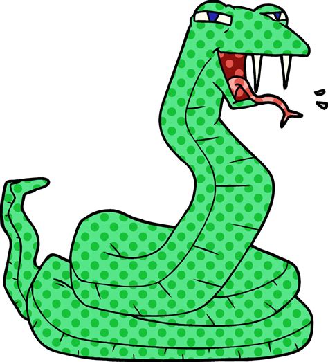 Cartoon Cute Snake Hissing 14036074 Vector Art At Vecteezy