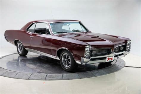 1967 Pontiac Gto V8 66l Automatic 3 Speed Coupe Maroon Classic