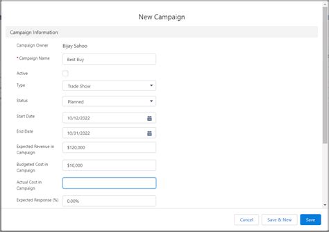 how to create a campaign in salesforce salesforce faqs