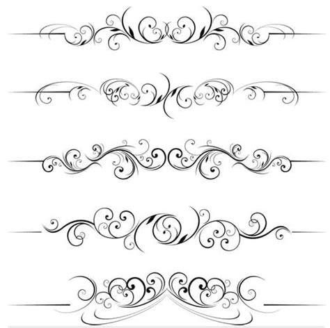 Stylish Ornamental Borders 5 Design Vector Ai Uidownload