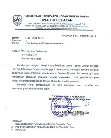 16 Contoh Surat Dinas Resmi Sekolah, Perusahaan, DLL - Contoh Surat