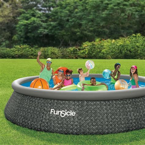 Funsicle 15 Ft X 15 Ft X 36 In Inflatable Top Ring Round Above Ground