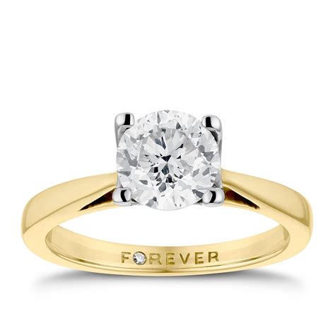 18ct Gold 1 Carat Forever Diamond Ring Hsamuel