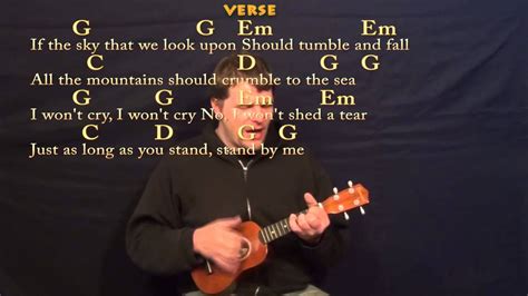 Stand By Me Ben E King Easy Ukulele Cover Lesson In G With Chords