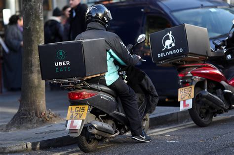 Signing up to drive it's easy. Uber Eats cuts fees to compete with Just Eat and Deliveroo ...