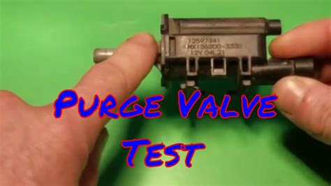 P0496 P0455 P0456 P0442 Evap Purge Valve Test Youtube