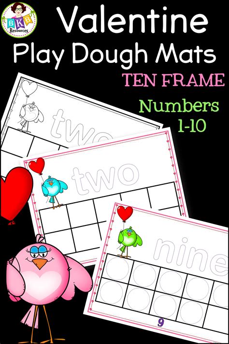 Fun Valentine Themed Play Dough Mats To Use In Your Classroom Covering